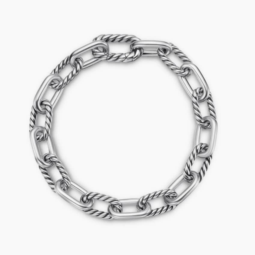 David Yurman Silver-Plated Chain Bracelet